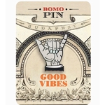 Bomo Art Budapest Enamel Pin- Good Vibes