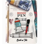 Bomo Art Budapest Enamel Pin- Brush and Tube (Set of 2 Pins)