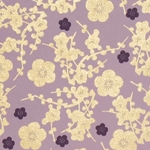 Cherry Blossom- Metallic Gold and Plum on Lavender 21x29" Sheet