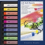 Faber Castell Soft Pastels Box of 12 Full Stick Lengths