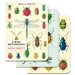 Cavallini Mini Notebook Set - Bugs & Insects