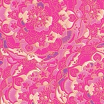 "NEW!" Printed Paper from India- Mandala in Pink and Gold 22x30" Sheet