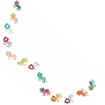 Decorative Paper Garland- Multicolor Lions