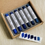 Henri Roche Shades of Prussian Blue- Set of Six