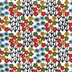 Katazome-shi Paper- Multicolor Garden Pattern 18x24" sheet