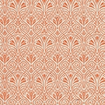 Art Nouveau Filagree in Orange on Natural Printed Lokta Paper- 20x30" Sheet