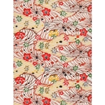 Katazome-Shi Paper- Floral Spray Multicolor Pattern 18x24" sheet