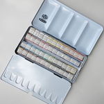 Schmincke Horadam 48 Half Pan Watercolor Set in an Aluminum Tin