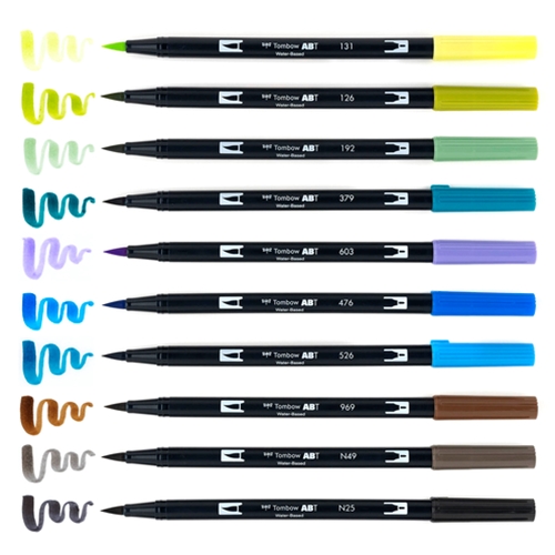 Tombow Dual Brush 10-Color Landscape Pen Set - Wonder Fair Home Shopping  Network