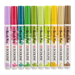 Talens Ecoline Brush Pen Set 10 colours - VBS Hobby