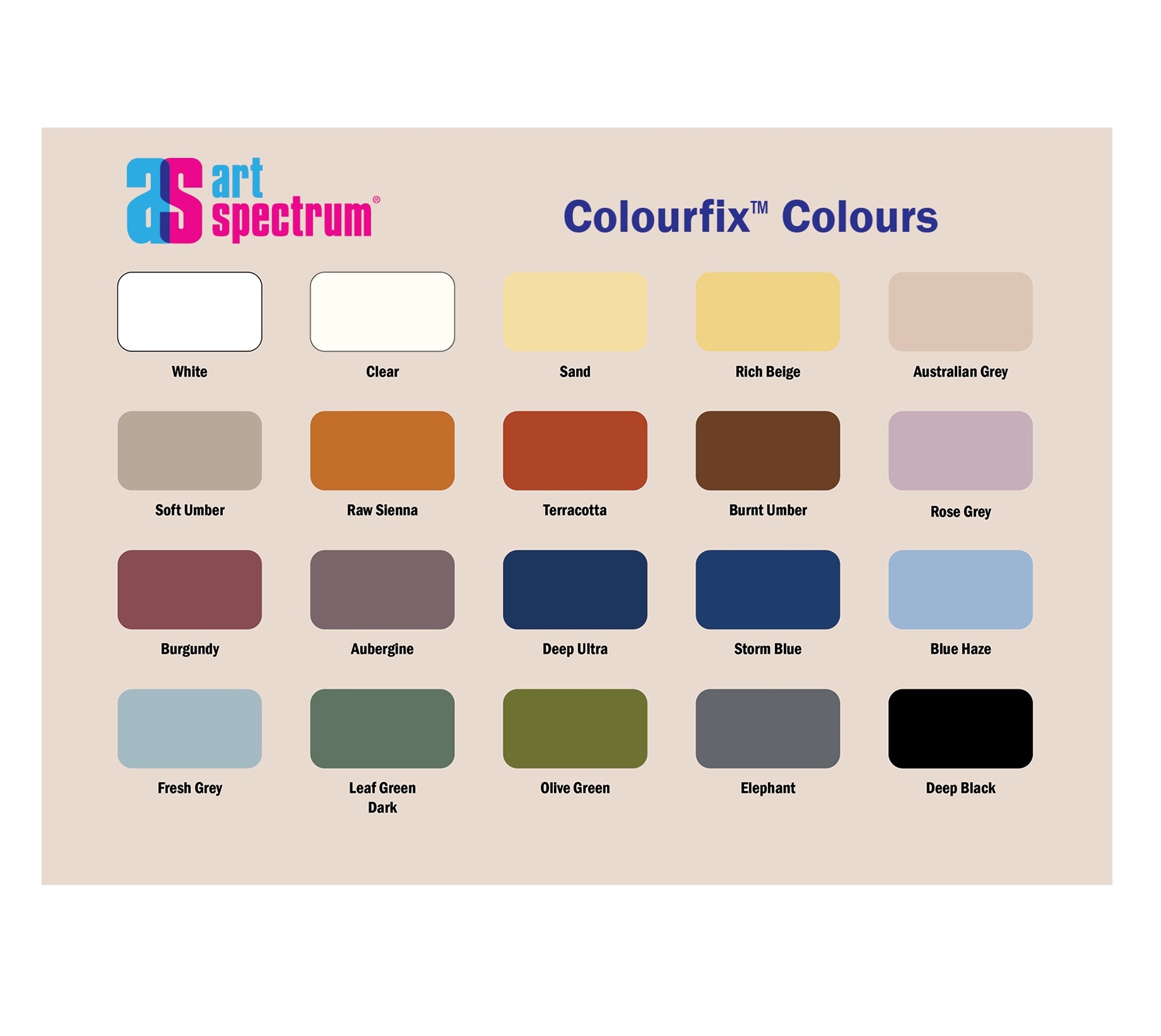Colourfix Sanded Pastel Paper Sheets